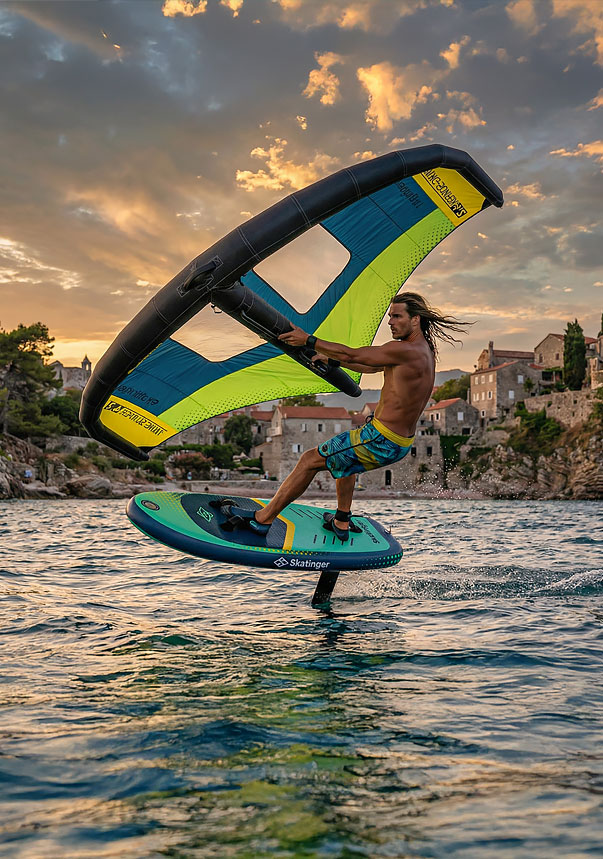 Tavola foil SKATINGER progettata per l'hydrofoil e gli sport acquatici ad alte prestazioni
