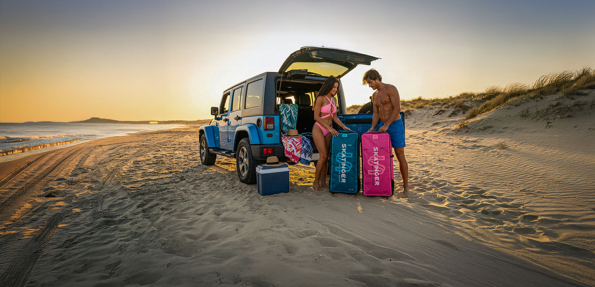 Borse e zaini SKATINGER per il trasporto di tavole SUP, attrezzatura e accessori per sport acquatici