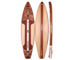 Tavola SUP da touring con pagaia Skatinger Waverider marrone chiaro – Naturale, liscia e senza tempo