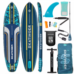 Skatinger Leafy Expedition Blue Allround Paddle SUP Board – Speed, Stability & Control