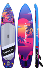 Skatinger Upgraded Sunset Tavola SUP Allround – Controllo, Fluidità, Resistenza