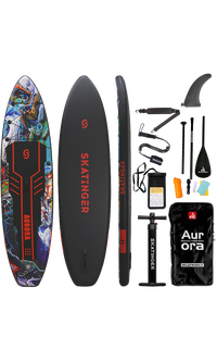Skatinger Aurora Black Tavola SUP Allround – Audace, Celestiale, Performante