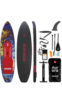 Skatinger Aurora Red Tavola SUP Allround – Audace, Cosmica, Stabile