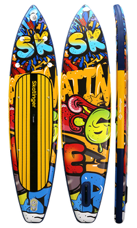 Skatinger Graffiti Yellow Tavola SUP Touring – Carattere, Contrasto, Prestazioni