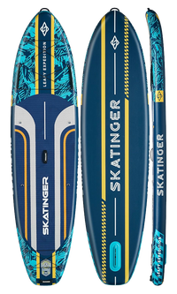 Skatinger Leafy Expedition Blue Tavola SUP Allround – Velocità, Stabilità, Controllo