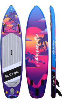 Skatinger Upgraded Sunset Tavola SUP Allround – Controllo, Fluidità, Resistenza