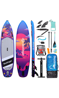 Skatinger Upgraded Sunset Tavola SUP Allround – Controllo, Fluidità, Resistenza