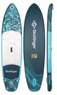Skatinger Turtle Allround Paddle SUP Board – Resistenza, Comfort, Unicità