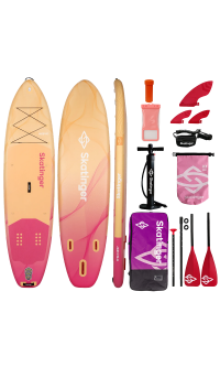 Skatinger Wave Yellow Tavola SUP Allround – Elegante, Stabile, Sicuro