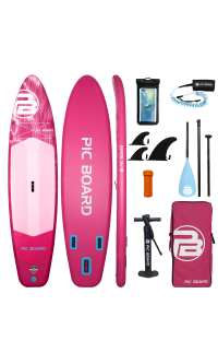 Tavola SUP Allround da Paddle Skatinger Aurora Pink – Spaziosa, Divertente e che infonde sicurezza