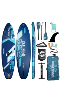 Skatinger Blue Sports Yoga Tavola SUP – Stabilità, Equilibrio, Controllo