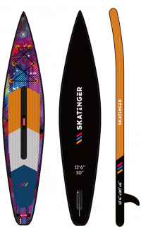 Skatinger CMYK Orange Tavola SUP Race – Precisione, Forza, Inarrestabile