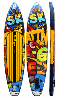 Skatinger Graffiti Yellow Tavola SUP Touring – Carattere, Contrasto, Prestazioni