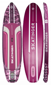 Skatinger Leafy Expedition Pink Tavola SUP Allround – Stile, Stabilità, Resistenza