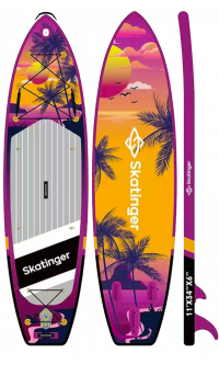 Skatinger Upgraded Sunrise Tavola SUP Allround – Avventura, Scorrevolezza, Tropici