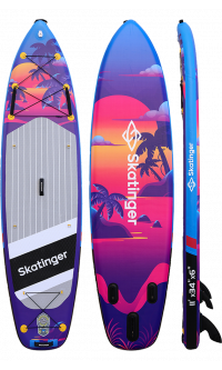 Skatinger Upgraded Sunset Tavola SUP Allround – Controllo, Fluidità, Resistenza