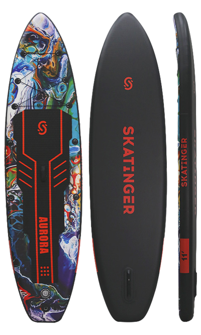 Skatinger Aurora Black Tavola SUP Allround – Audace, Celestiale, Performante
