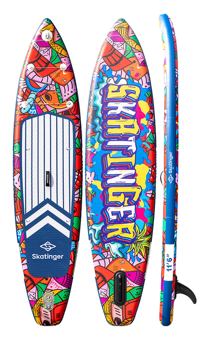 Skatinger Graffiti Red Tavola SUP Touring – Stabilità, Controllo, Espressione