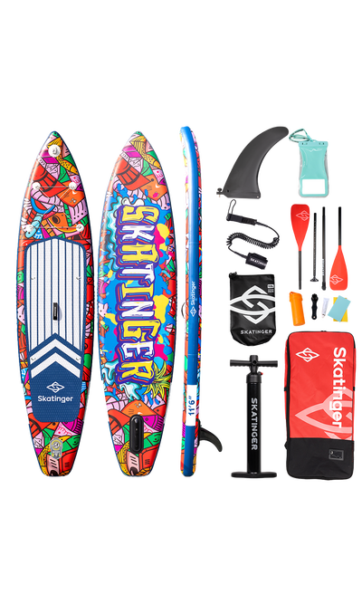 Skatinger Graffiti Red Tavola SUP Touring – Stabilità, Controllo, Espressione