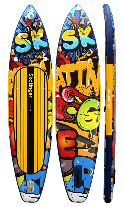 Skatinger Graffiti Yellow Tavola SUP Touring – Carattere, Contrasto, Prestazioni