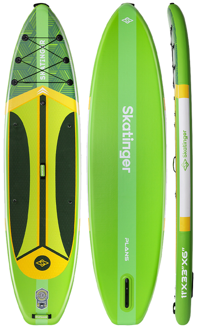 Skatinger Plans Green Tavola SUP Touring – Velocità, Stabilità, Avventura