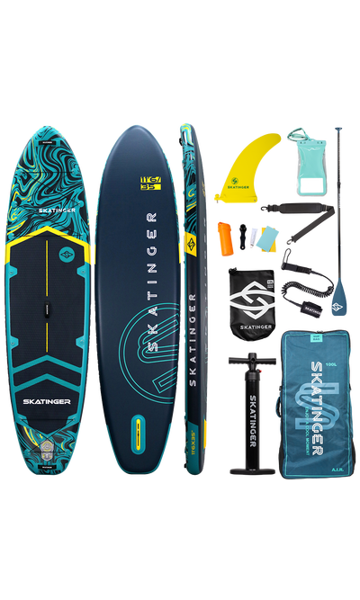 Skatinger Prana Dark Blue Tavola SUP Allround – Stabilità, Aderenza e Sicurezza