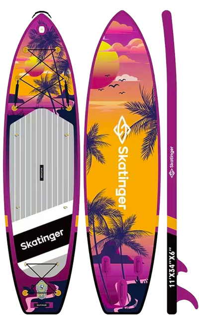 Skatinger Upgraded Sunrise Tavola SUP Allround – Avventura, Scorrevolezza, Tropici