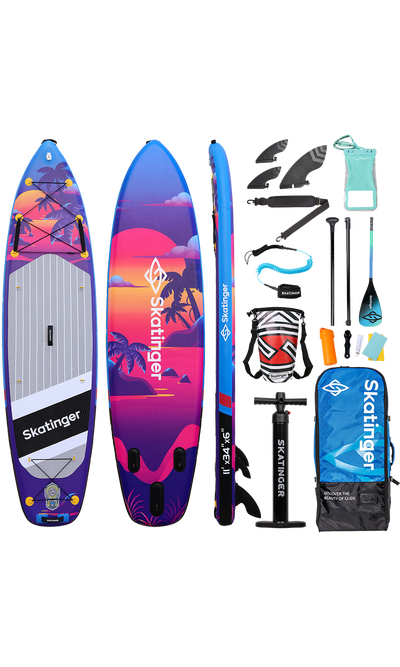 Skatinger Upgraded Sunset Tavola SUP Allround – Controllo, Fluidità, Resistenza