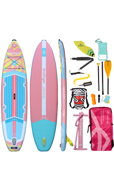 Skatinger White Night Glow Tavola SUP – Stabilità, Comfort, Relax