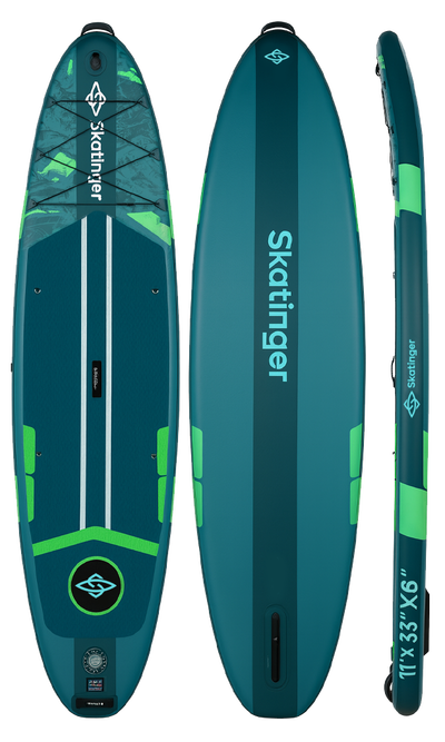 Skatinger Ice Age Green Tavola SUP Touring – Stabilità, Controllo, Avventura