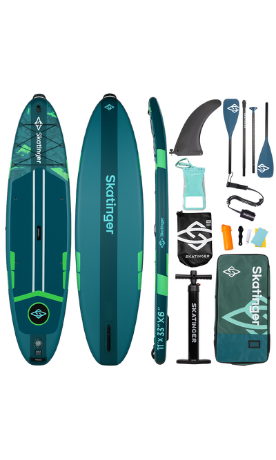 Skatinger Ice Age Green Tavola SUP Touring – Stabilità, Controllo, Avventura