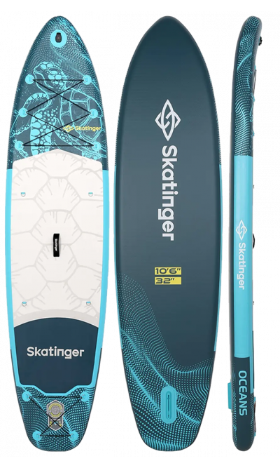 Skatinger Turtle Allround Paddle SUP Board – Resistenza, Comfort, Unicità