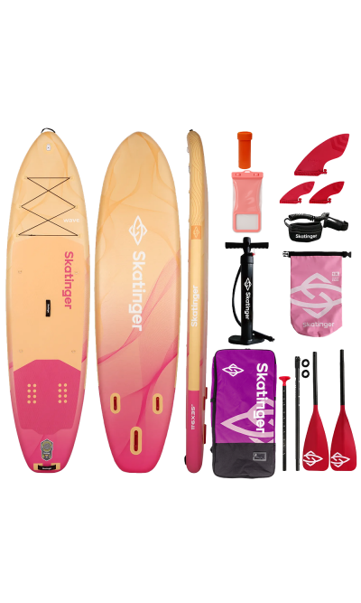 Skatinger Wave Yellow Tavola SUP Allround – Elegante, Stabile, Sicuro