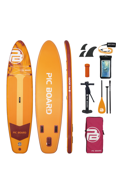 Tavola SUP Allround da Paddle Skatinger Aurora Yellow – Spaziosa, stabile e adatta a tutta la famiglia