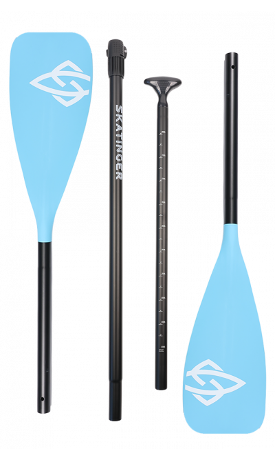 Pagaia a doppia pala in alluminio per SUP Skatinger