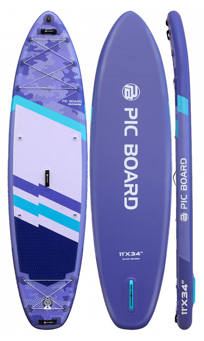 Skatinger Camouflage Purple Tavola SUP Allround – Stile, Equilibrio, Versatilità
