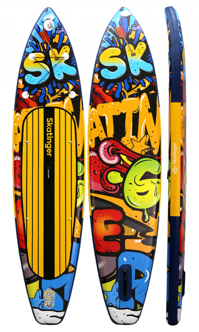 Skatinger Graffiti Yellow Tavola SUP Touring – Carattere, Contrasto, Prestazioni