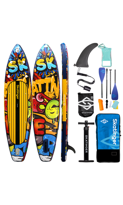 Skatinger Graffiti Yellow Tavola SUP Touring – Carattere, Contrasto, Prestazioni