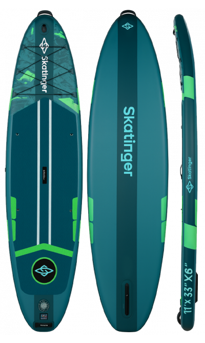 Skatinger Ice Age Green Tavola SUP Touring – Stabilità, Controllo, Avventura