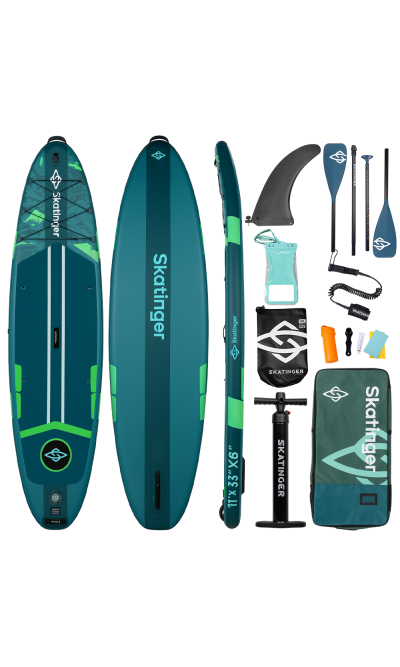 Skatinger Ice Age Green Tavola SUP Touring – Stabilità, Controllo, Avventura