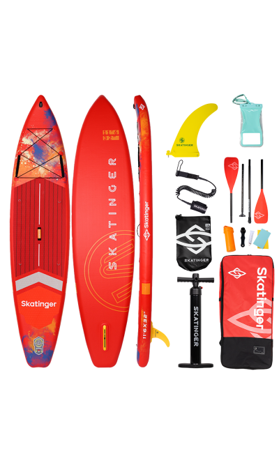 Skatinger Interstellar Red Tavola SUP Touring – Energia, Stile, Prestazioni