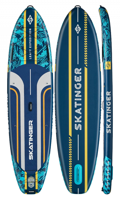 Skatinger Leafy Expedition Blue Tavola SUP Allround – Velocità, Stabilità, Controllo