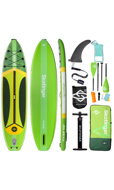 Skatinger Plans Green Tavola SUP Touring – Velocità, Stabilità, Avventura