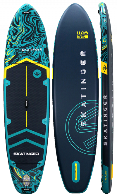 Skatinger Prana Dark Blue Tavola SUP Allround – Stabilità, Aderenza e Sicurezza