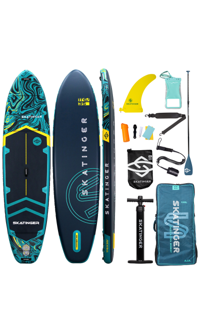 Skatinger Prana Dark Blue Tavola SUP Allround – Stabilità, Aderenza e Sicurezza