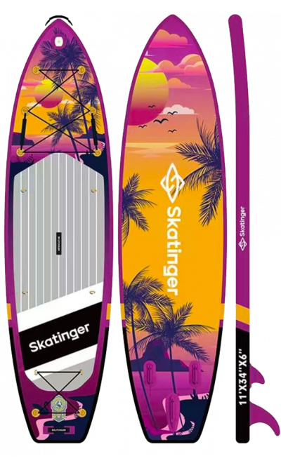 Skatinger Upgraded Sunrise Tavola SUP Allround – Avventura, Scorrevolezza, Tropici