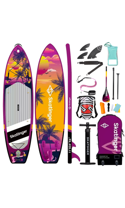 Skatinger Upgraded Sunrise Tavola SUP Allround – Avventura, Scorrevolezza, Tropici