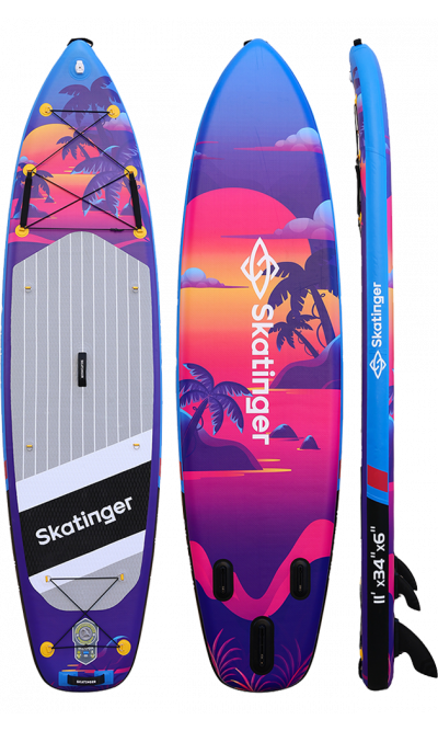 Skatinger Upgraded Sunset Tavola SUP Allround – Controllo, Fluidità, Resistenza