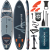 Tavola SUP da touring con pagaia Skatinger grigia per la pesca – Stabile, versatile e avventurosa