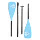 Pagaia a doppia pala in alluminio per SUP Skatinger